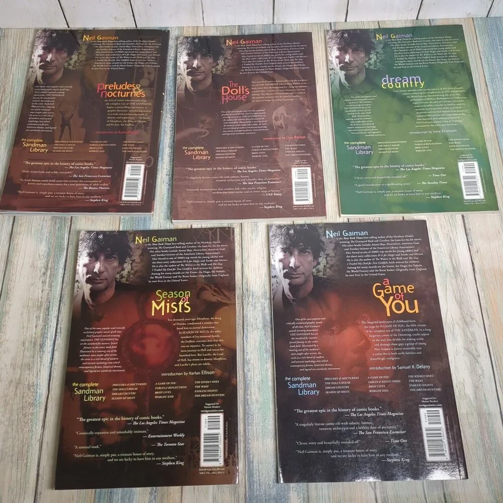 The Sandman Vol 1-5 Neil Gaiman Vertigo TPB Graphic Novel Lot